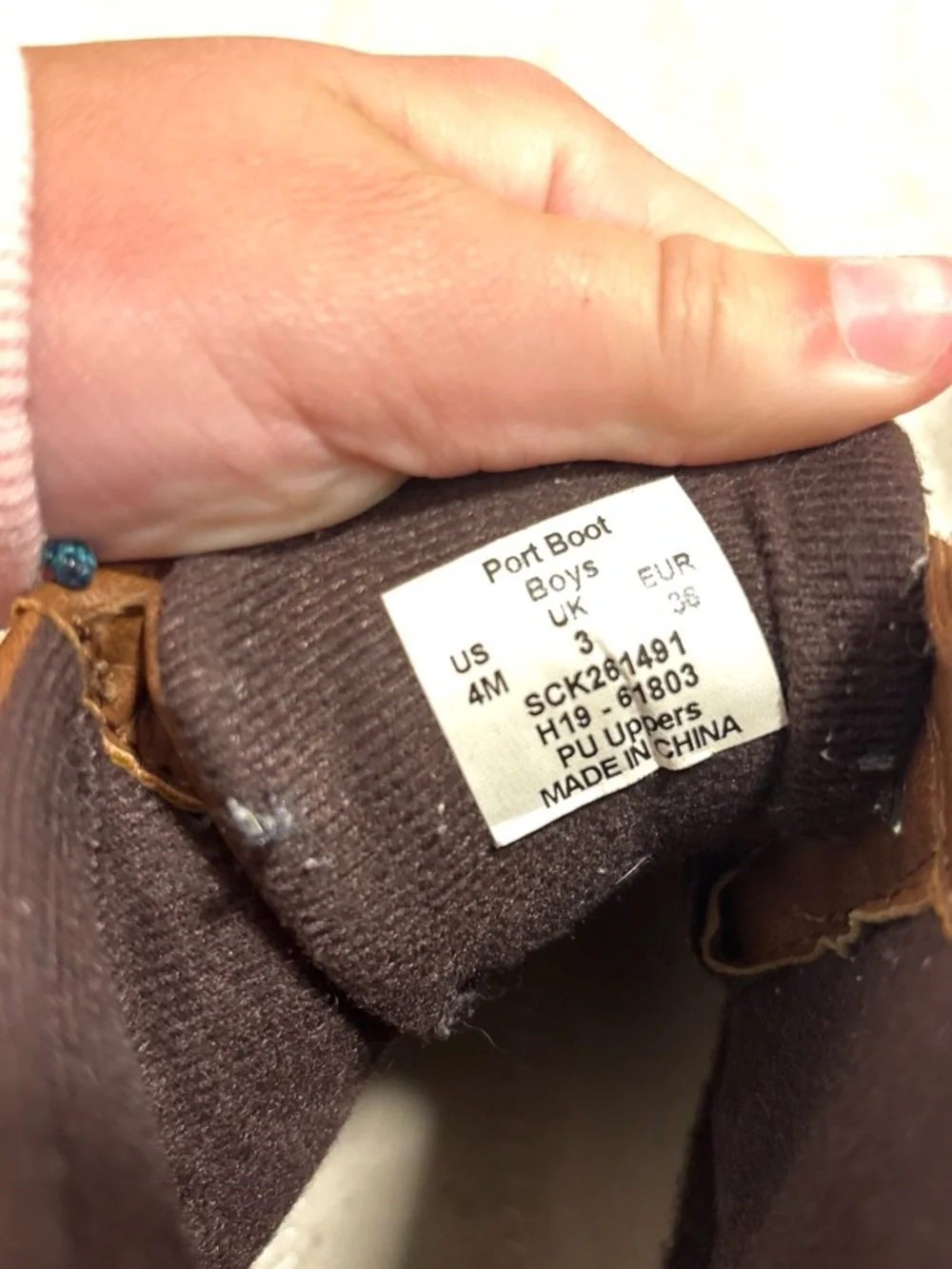 Sperry Brown and Black Kids Duck Rain & Snow Boots